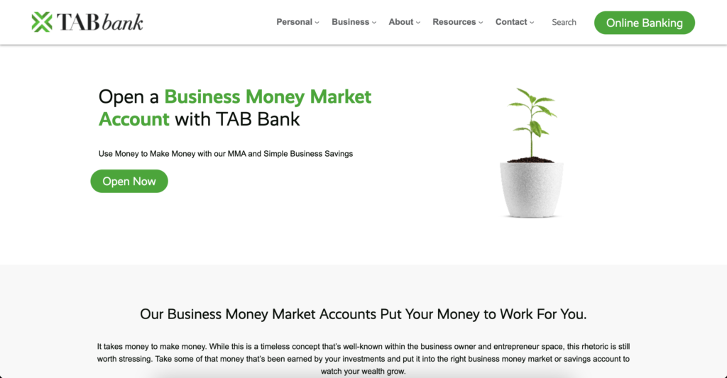 TAB Bank Small Business Money Market Account